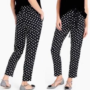 J. Crew Cropped Star Printed Pants Sz 0